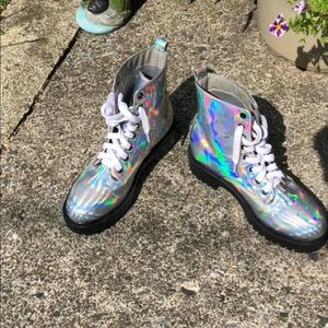 Forever 21 Holographic ankle boots